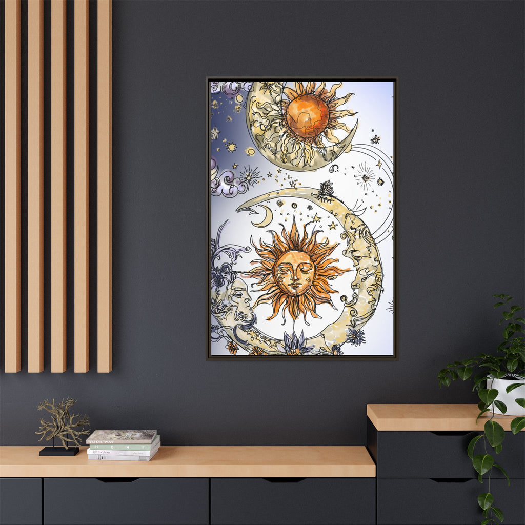 Celestial Matte Canvas, Framed (Multi-color)