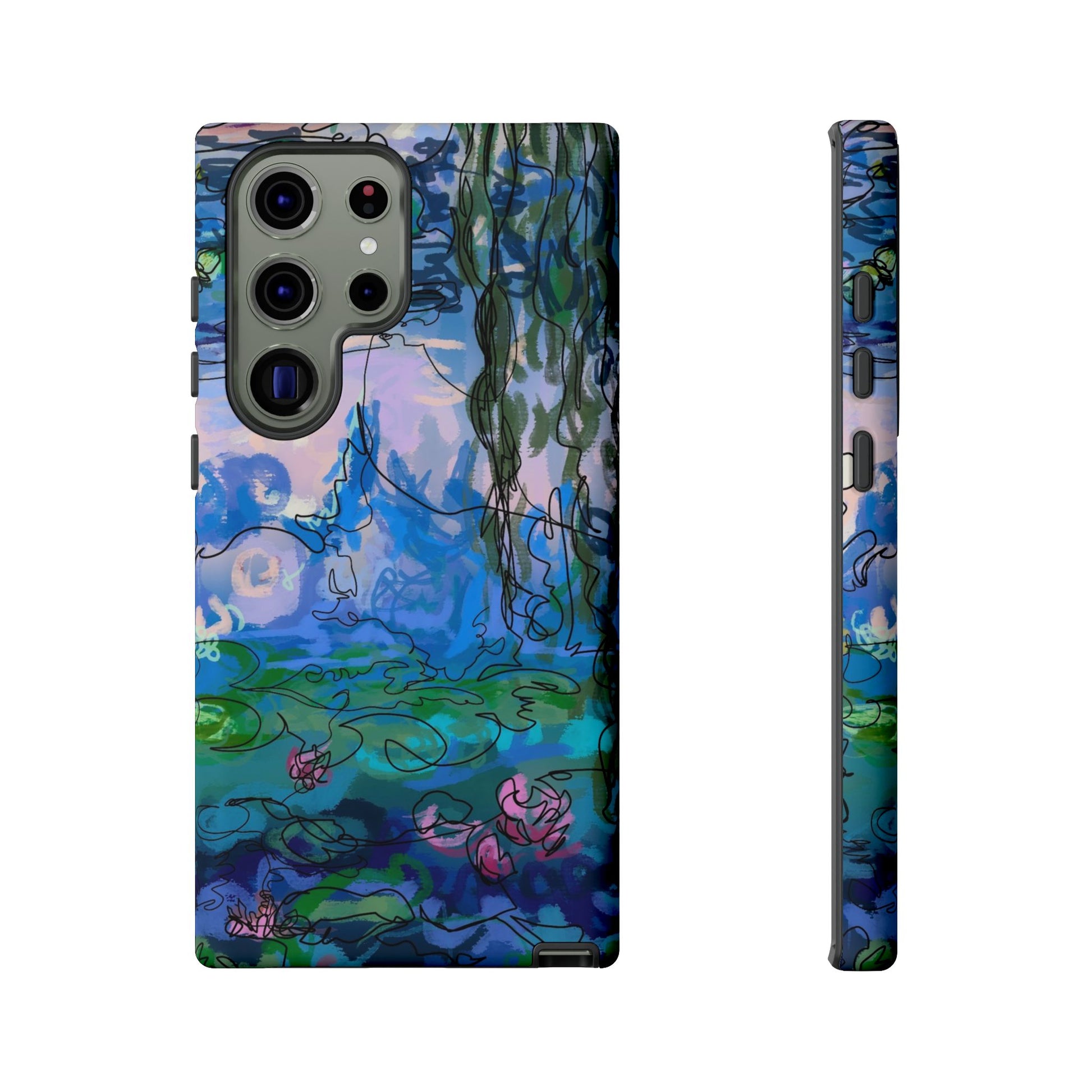 (Non-iphones) Tough Cases - Waterlilies