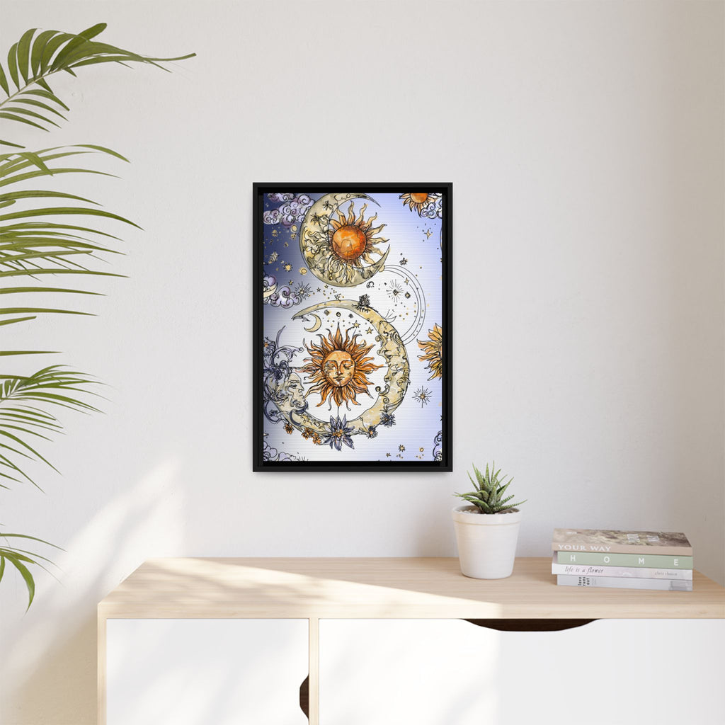 Celestial Matte Canvas, Framed (Multi-color)