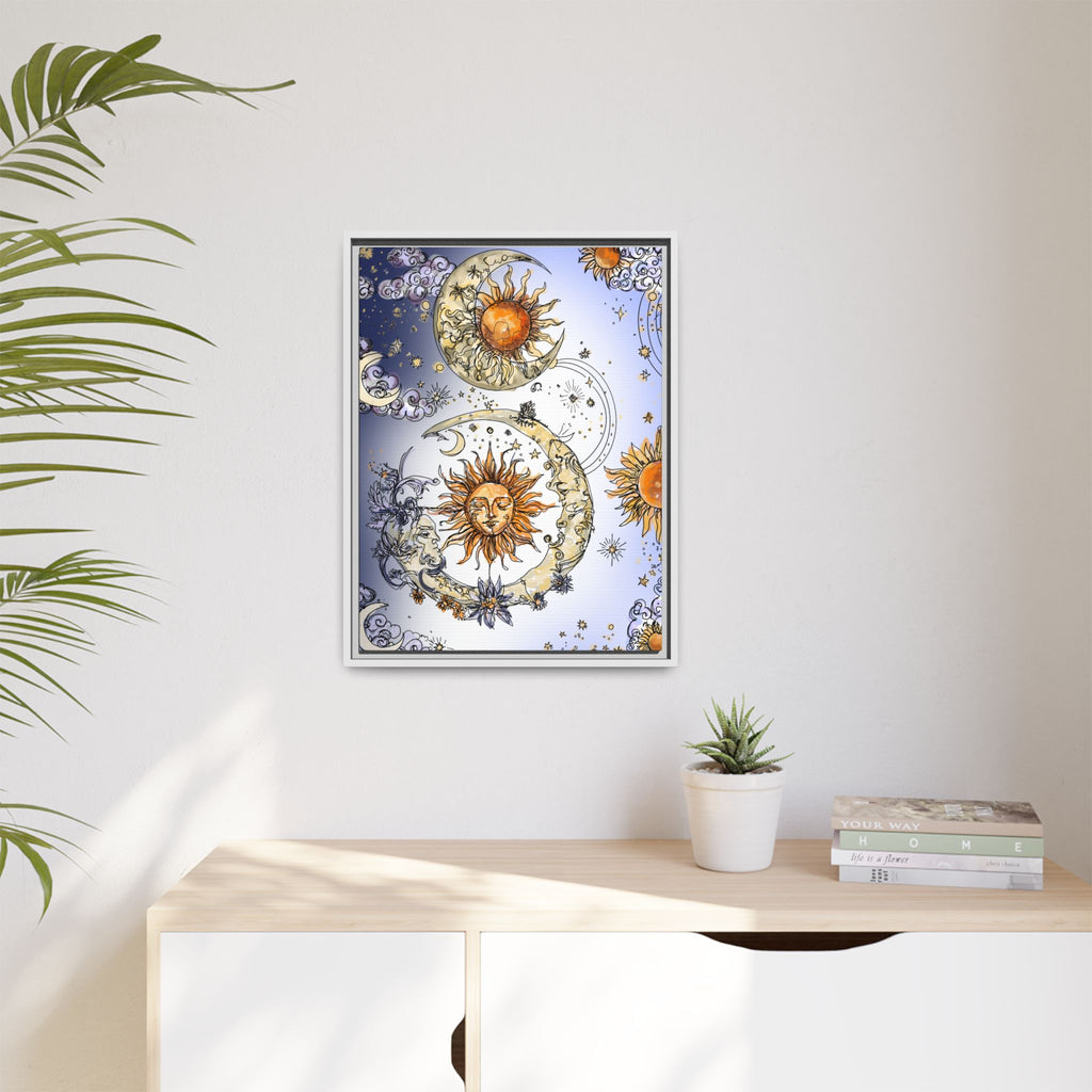 Celestial Matte Canvas, Framed (Multi-color)