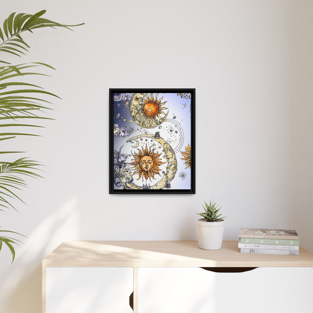 Celestial Matte Canvas, Framed (Multi-color)