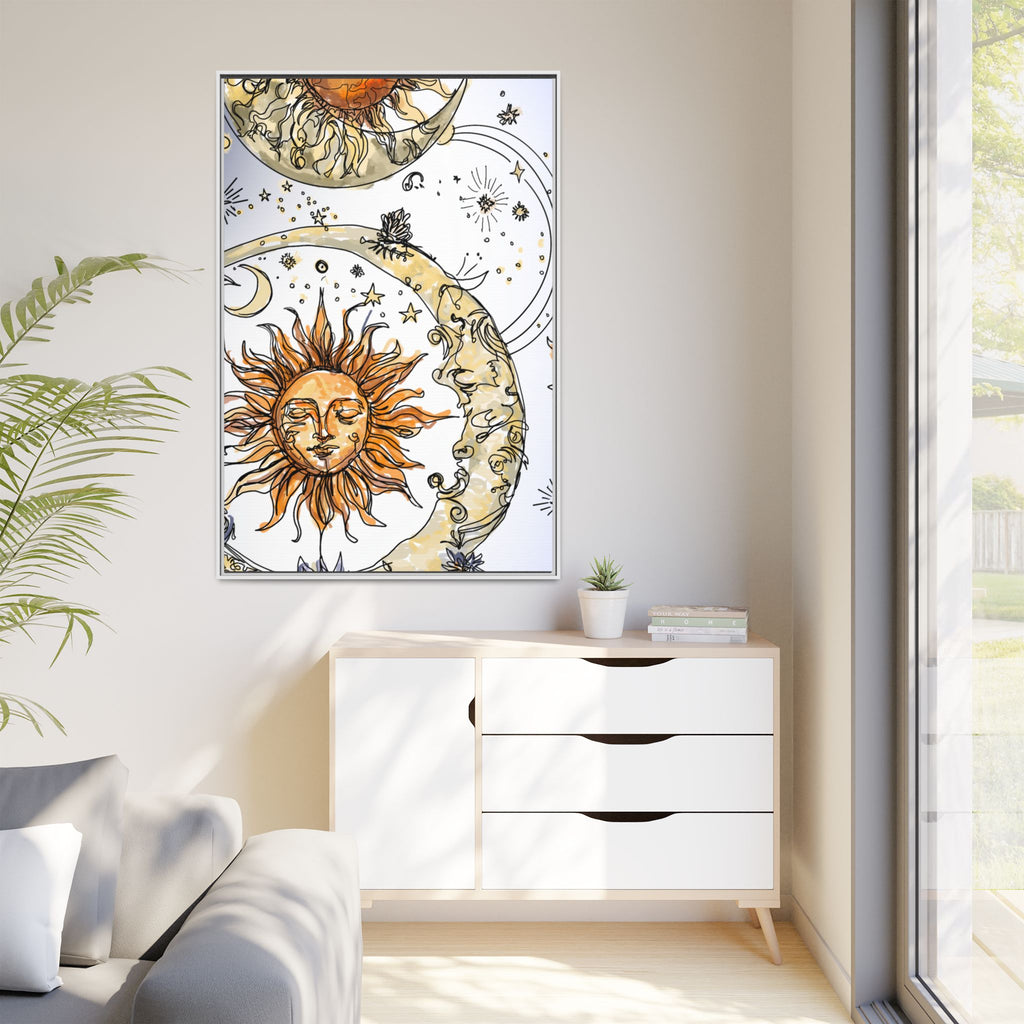 Celestial Matte Canvas, Framed (Multi-color)