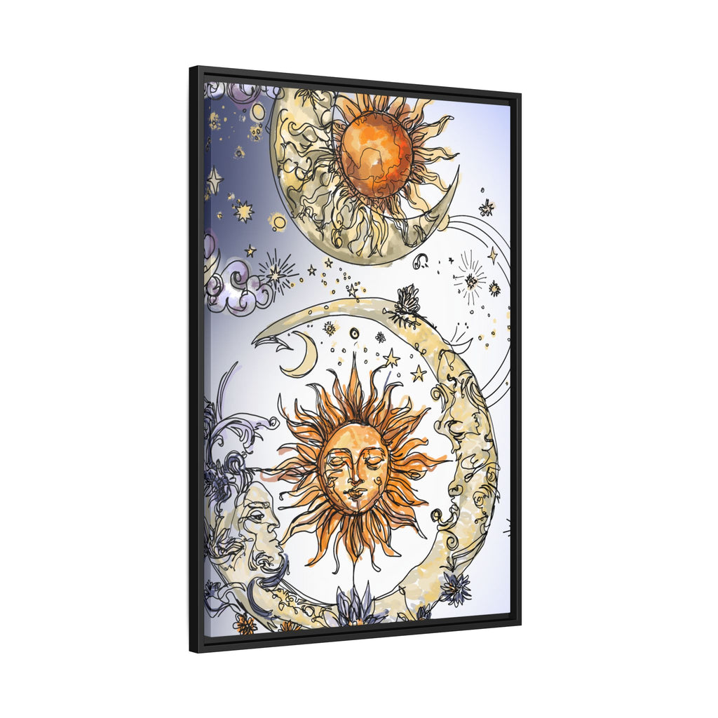 Celestial Matte Canvas, Framed (Multi-color)