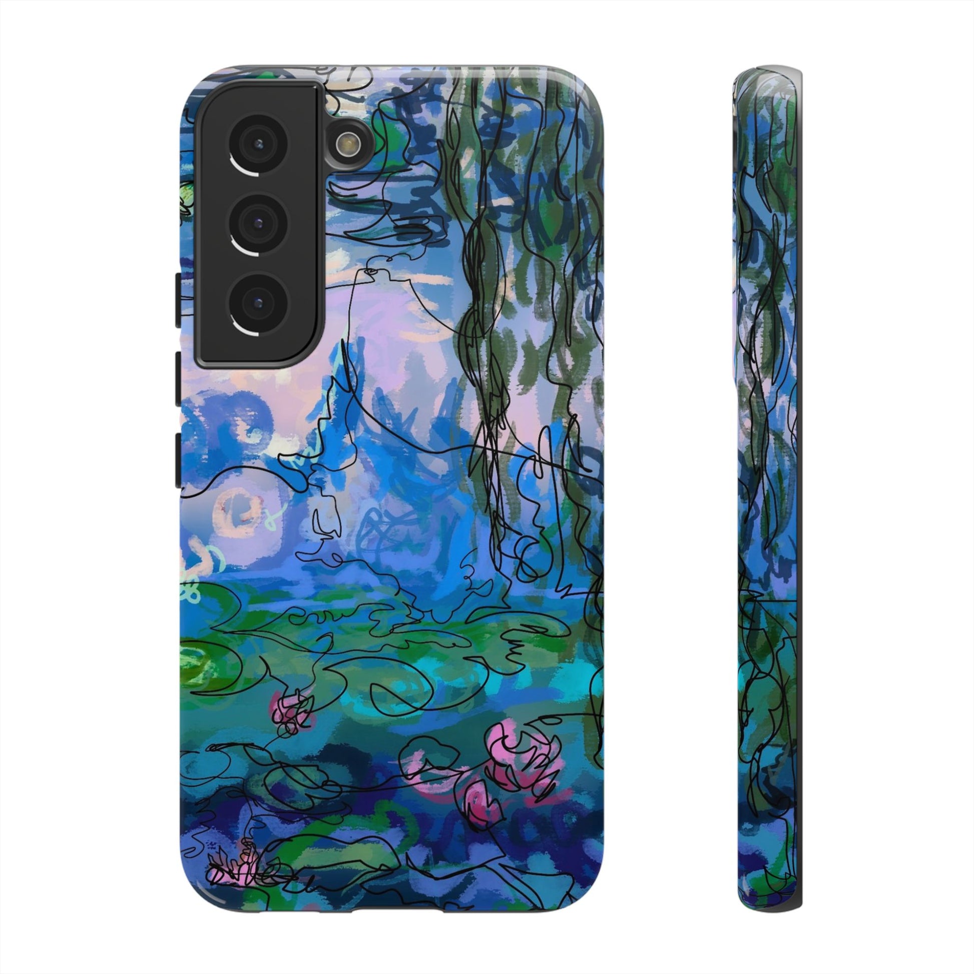 (Non-iphones) Tough Cases - Waterlilies