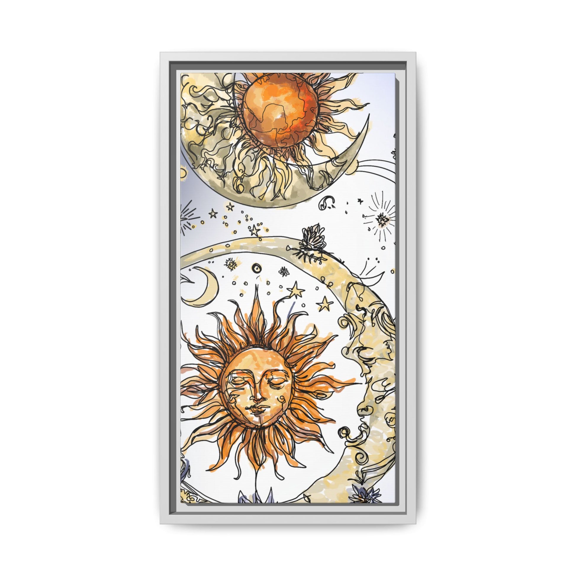 Celestial Matte Canvas, Framed (Multi-color)