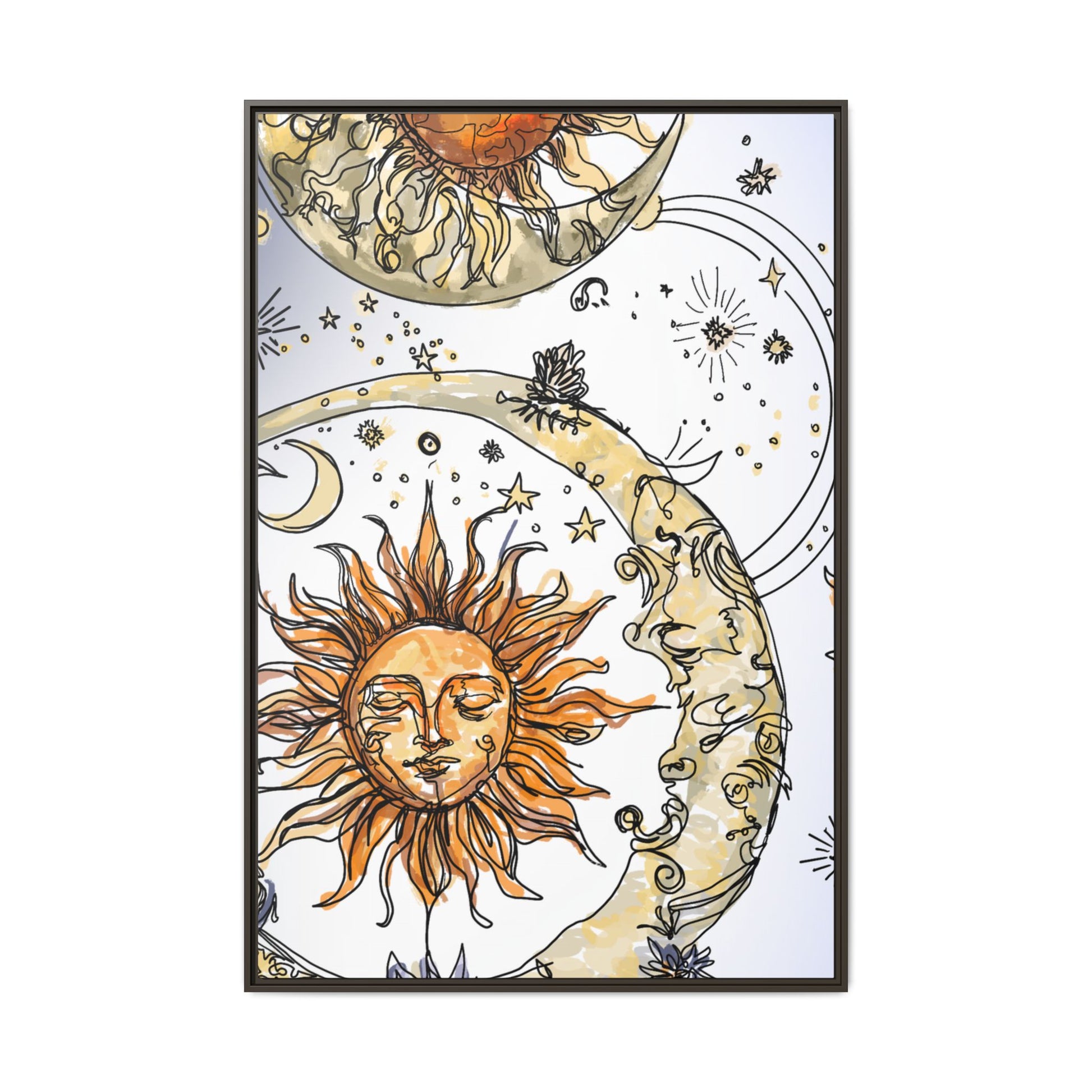 Celestial Matte Canvas, Framed (Multi-color)