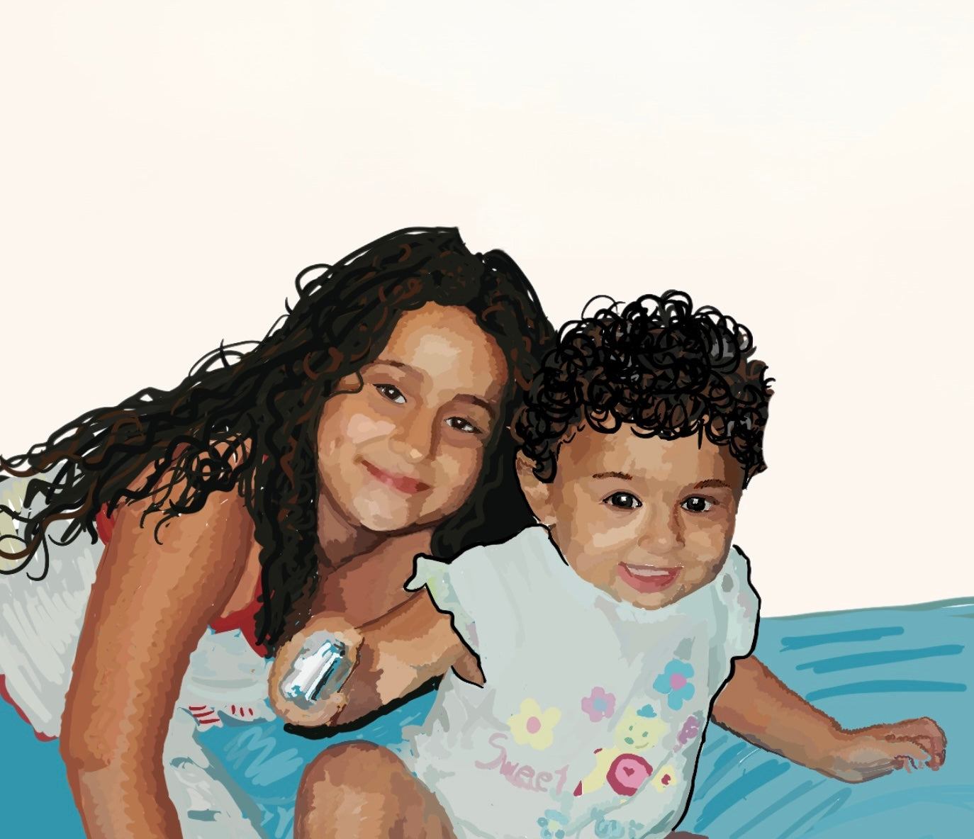 Custom Line Art Portraits (Color)