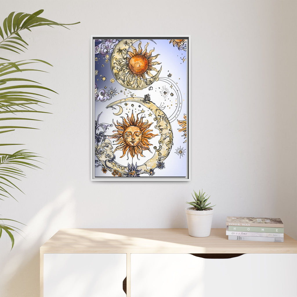 Celestial Matte Canvas, Framed (Multi-color)