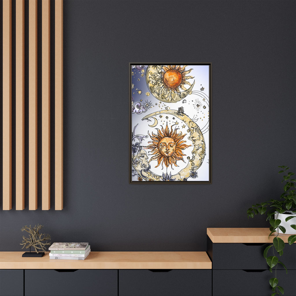 Celestial Matte Canvas, Framed (Multi-color)