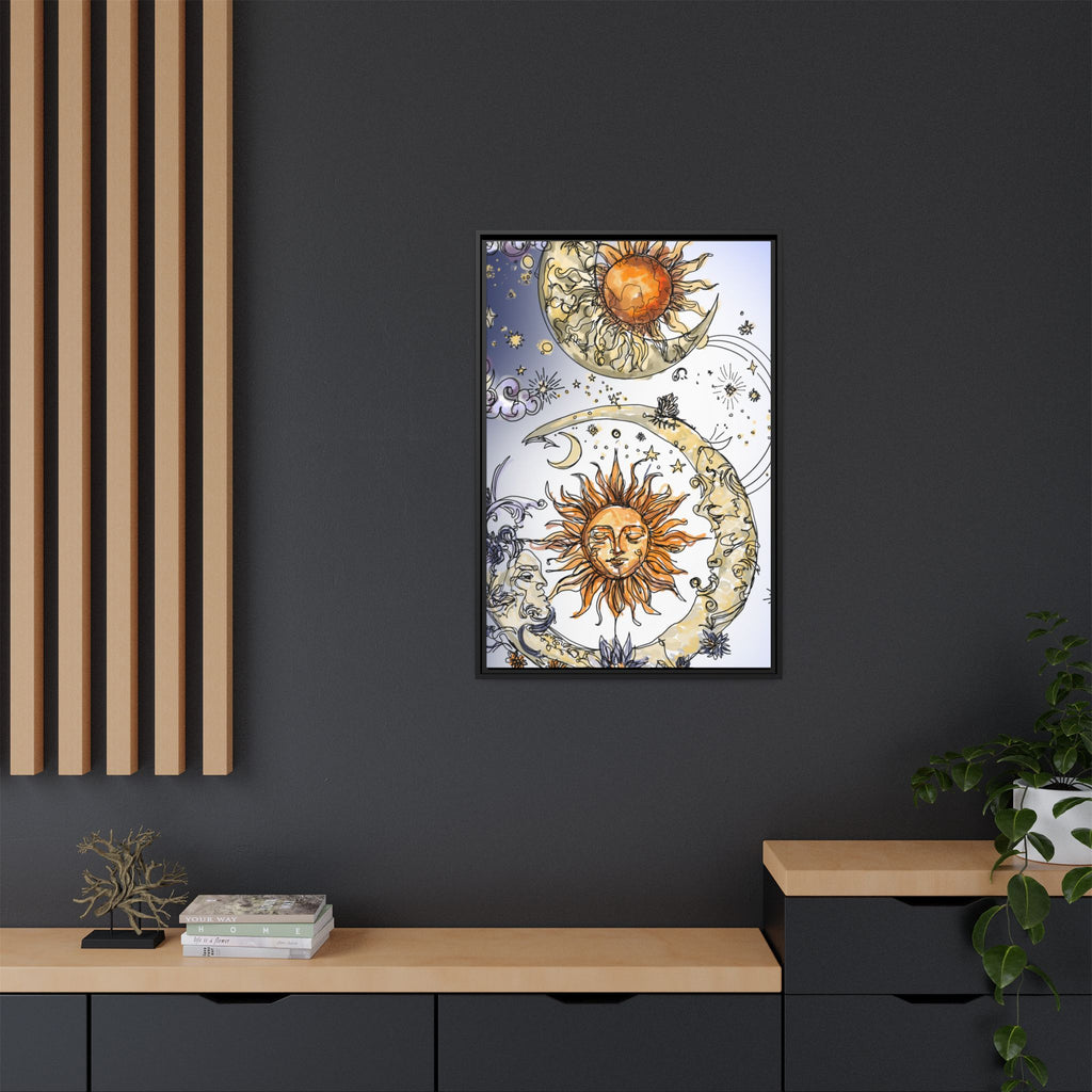 Celestial Matte Canvas, Framed (Multi-color)
