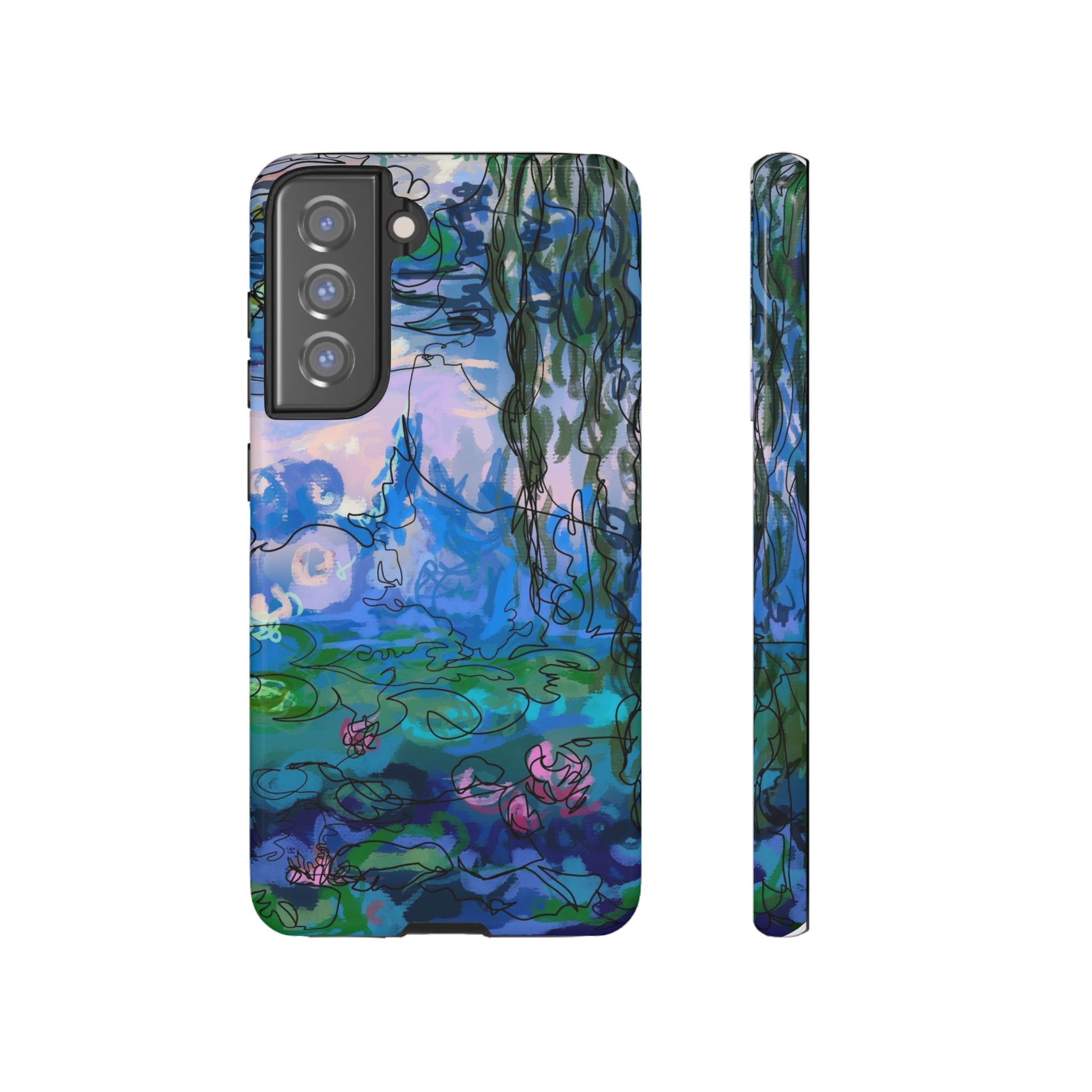 (Non-iphones) Tough Cases - Waterlilies
