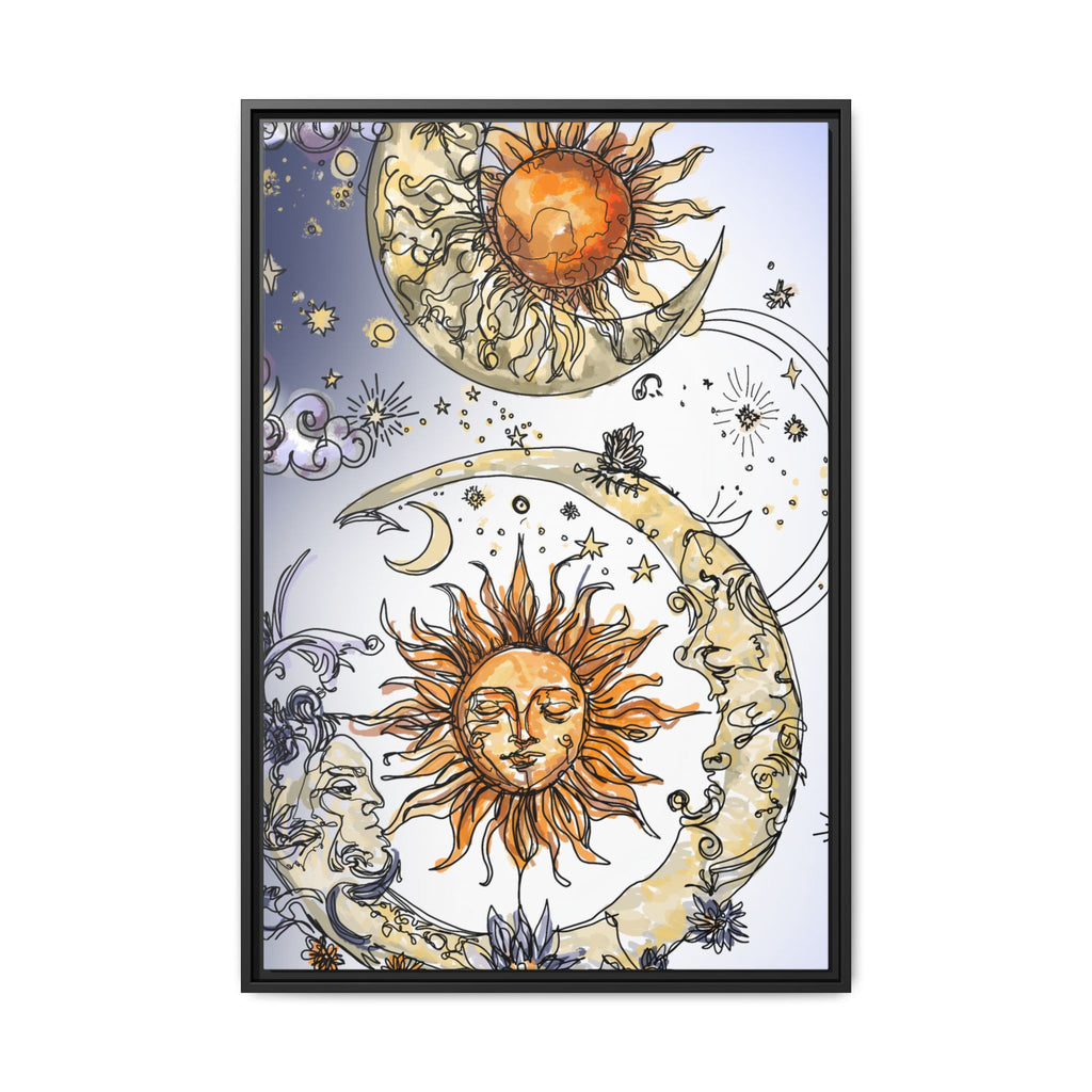 Celestial Matte Canvas, Framed (Multi-color)