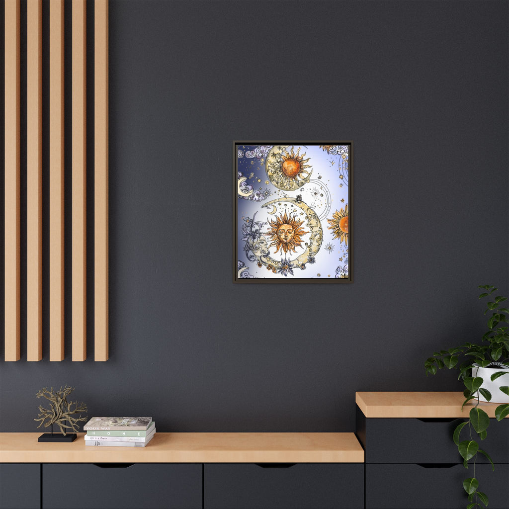Celestial Matte Canvas, Framed (Multi-color)