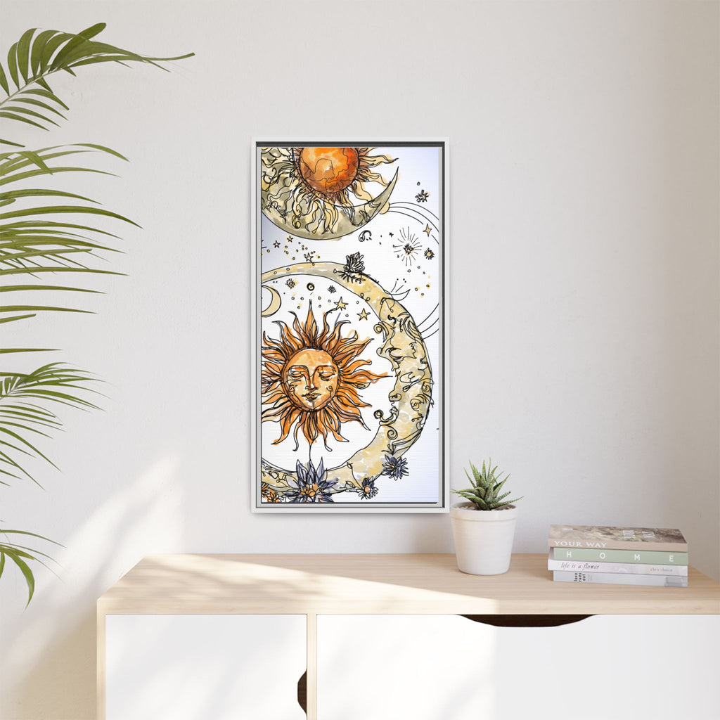 Celestial Matte Canvas, Framed (Multi-color)