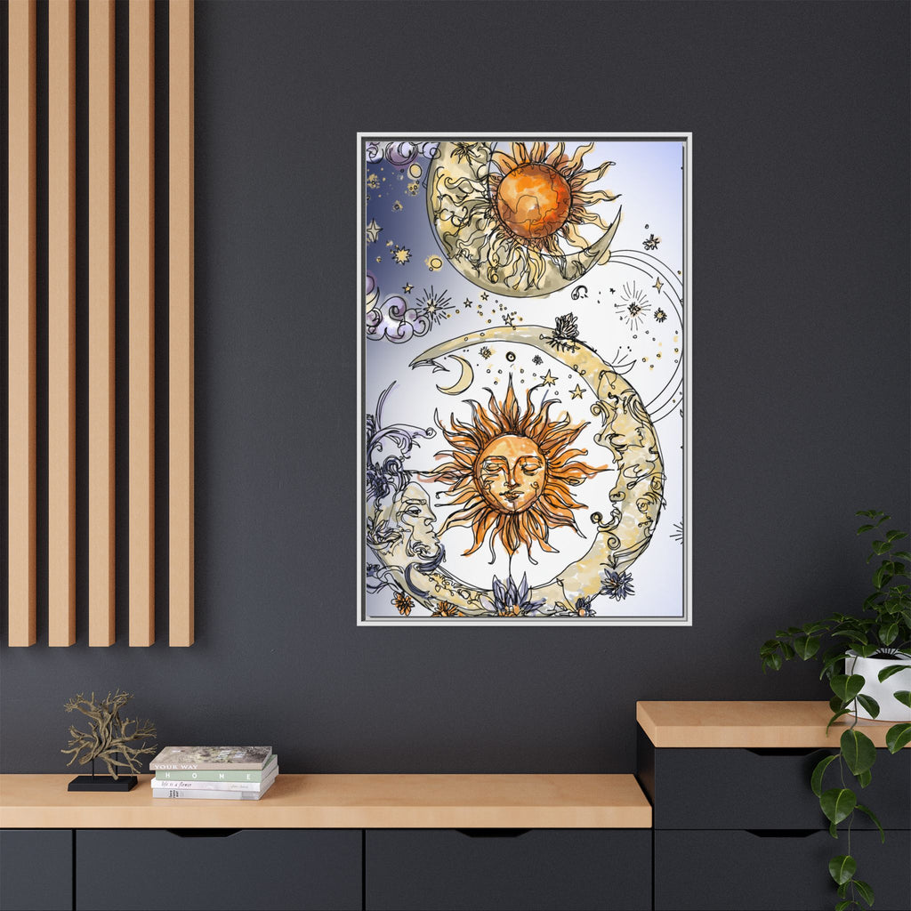 Celestial Matte Canvas, Framed (Multi-color)