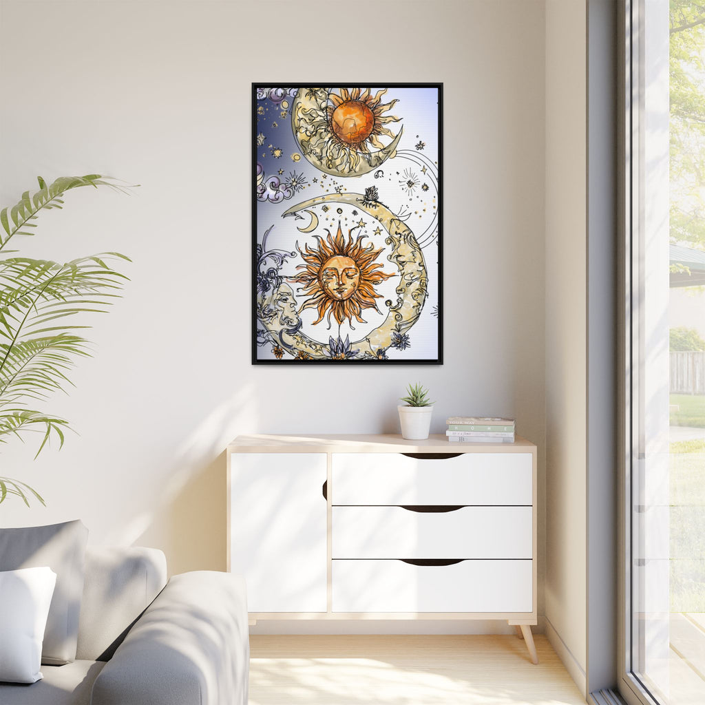 Celestial Matte Canvas, Framed (Multi-color)