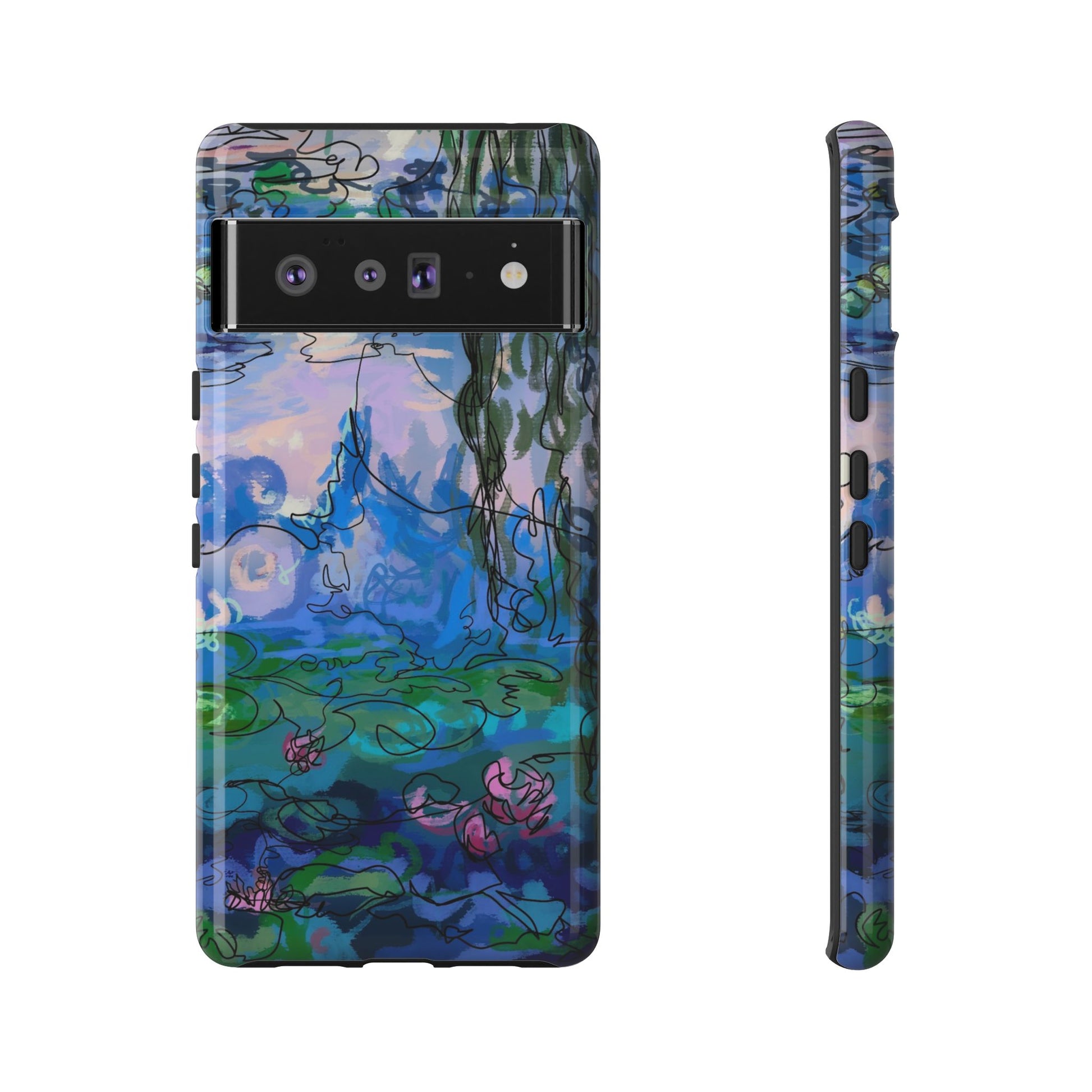 (Non-iphones) Tough Cases - Waterlilies