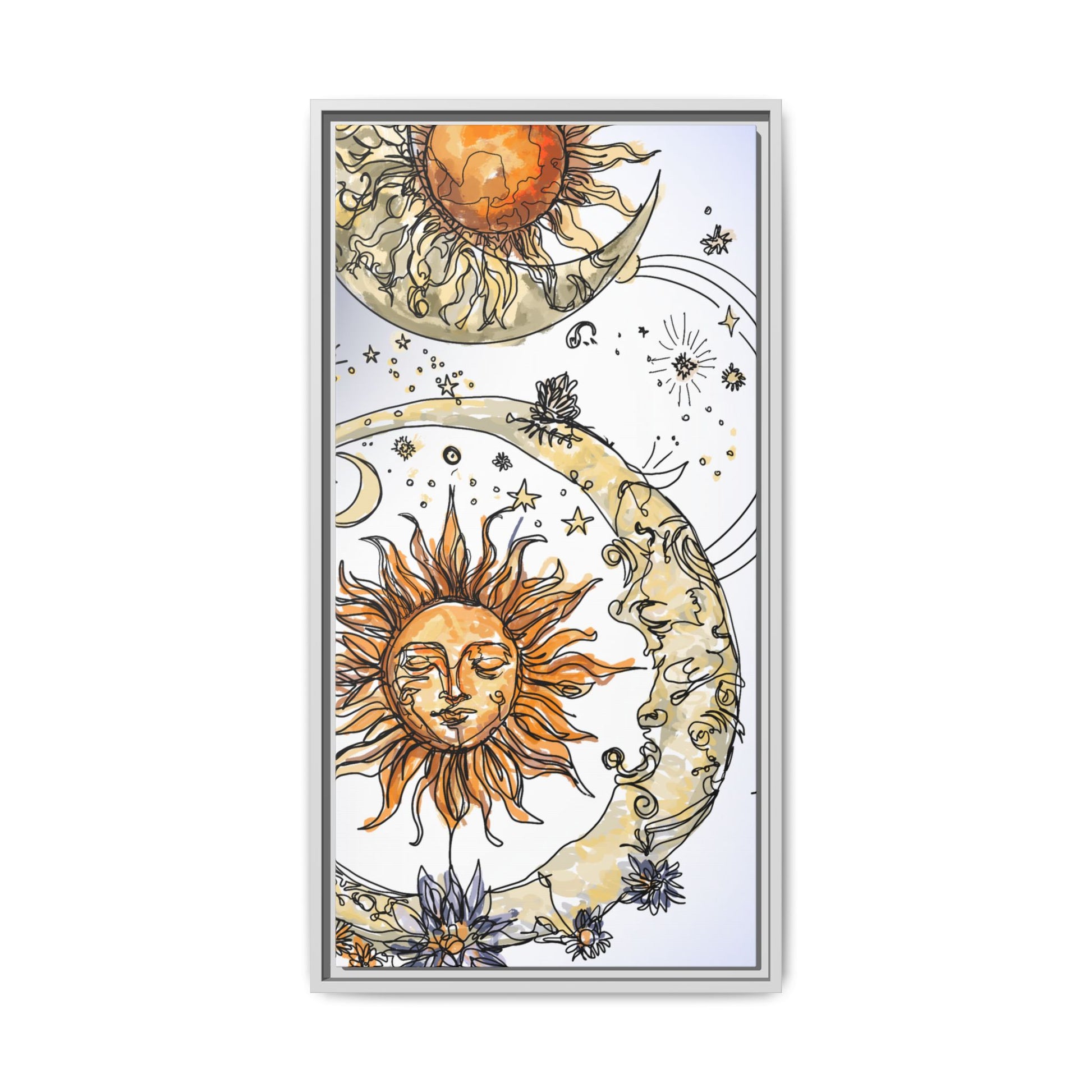 Celestial Matte Canvas, Framed (Multi-color)