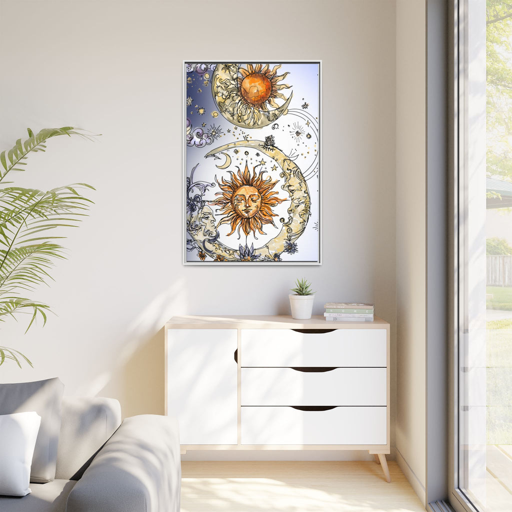 Celestial Matte Canvas, Framed (Multi-color)