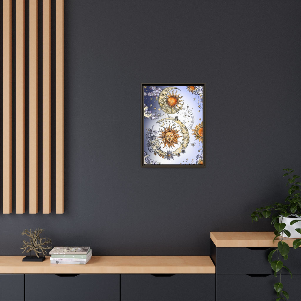 Celestial Matte Canvas, Framed (Multi-color)