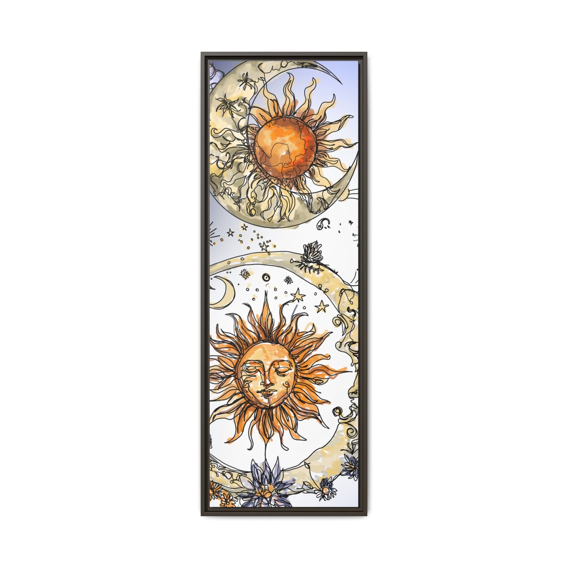 Celestial Matte Canvas, Framed (Multi-color)