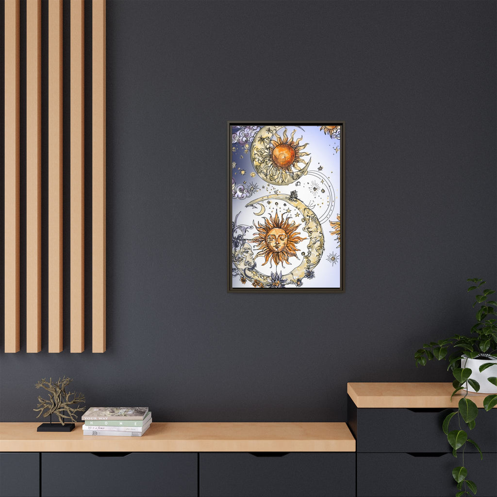 Celestial Matte Canvas, Framed (Multi-color)