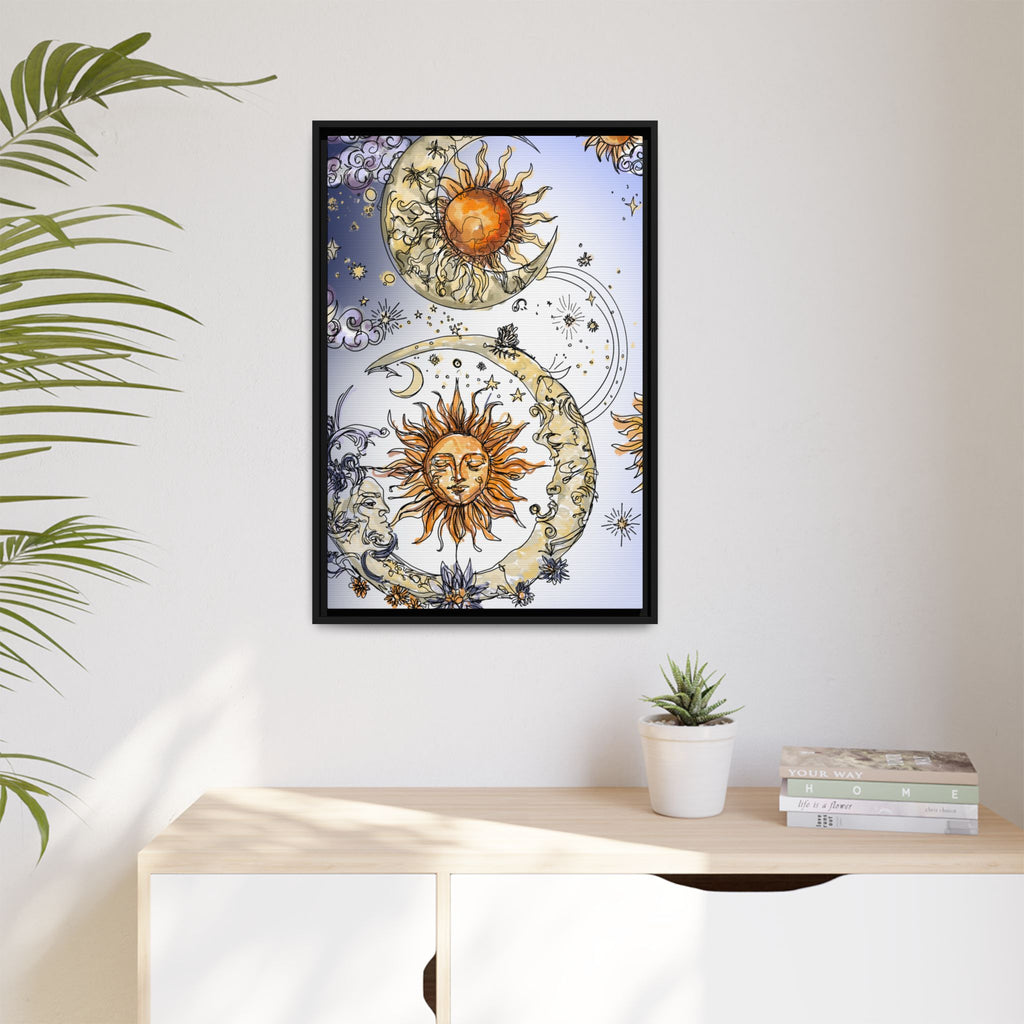 Celestial Matte Canvas, Framed (Multi-color)