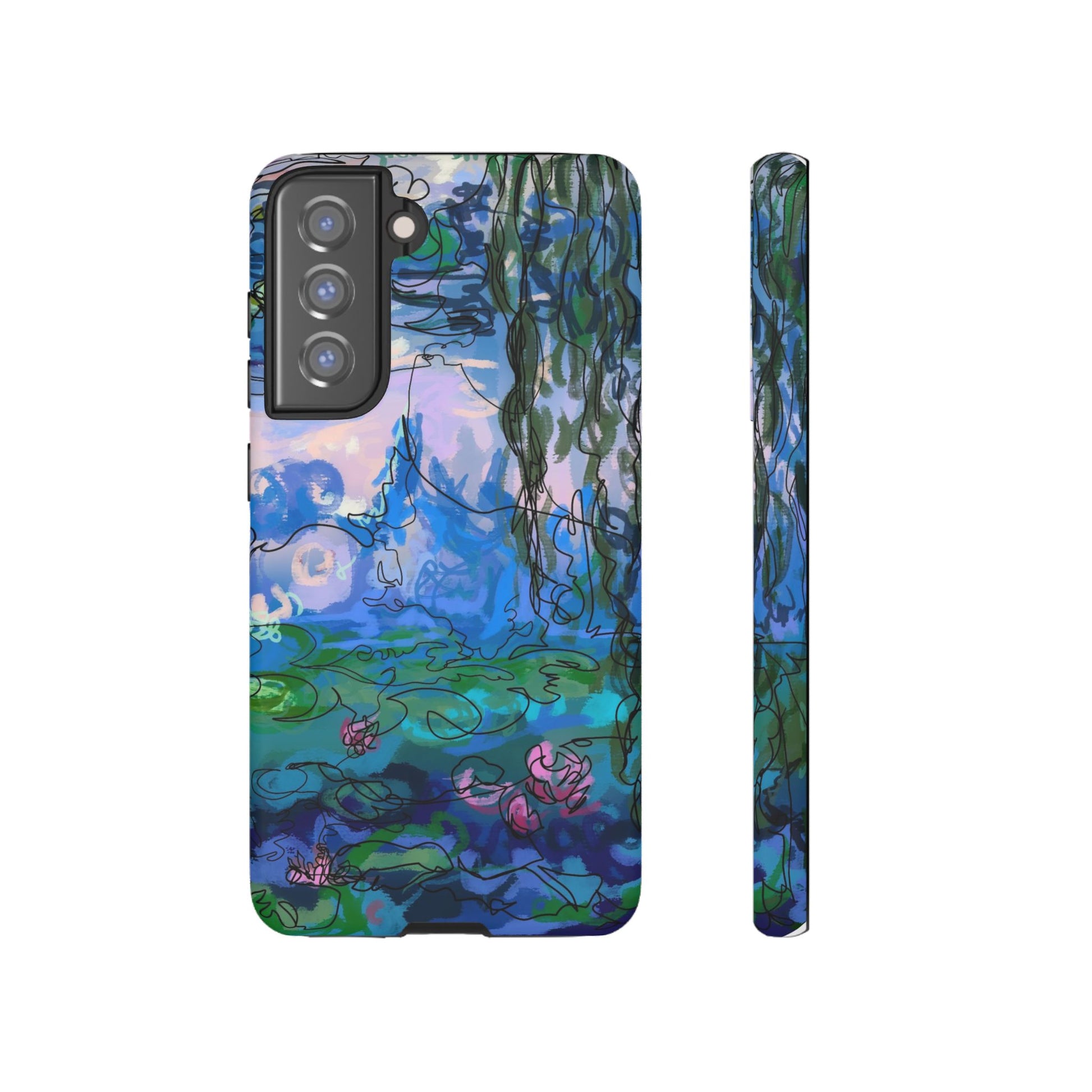 (Non-iphones) Tough Cases - Waterlilies