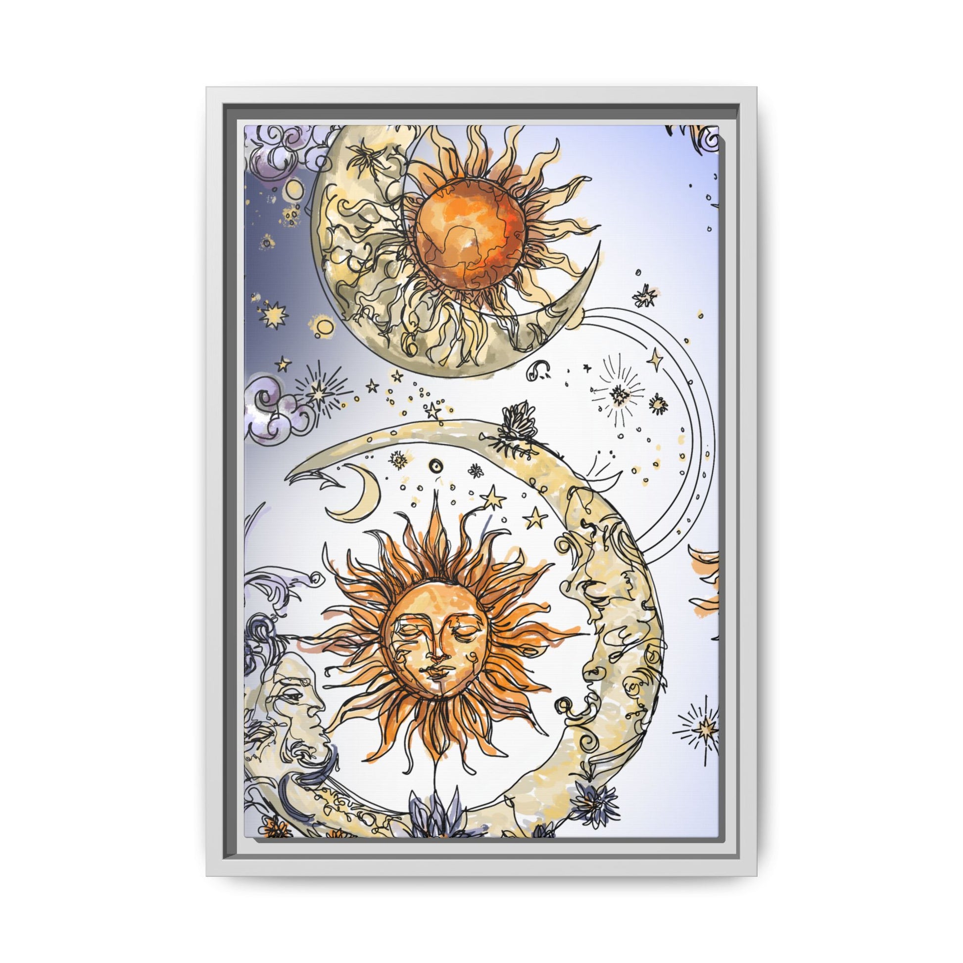 Celestial Matte Canvas, Framed (Multi-color)