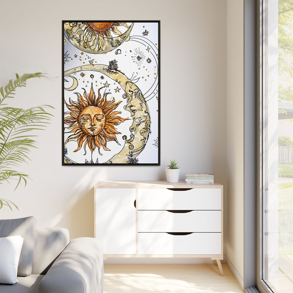 Celestial Matte Canvas, Framed (Multi-color)