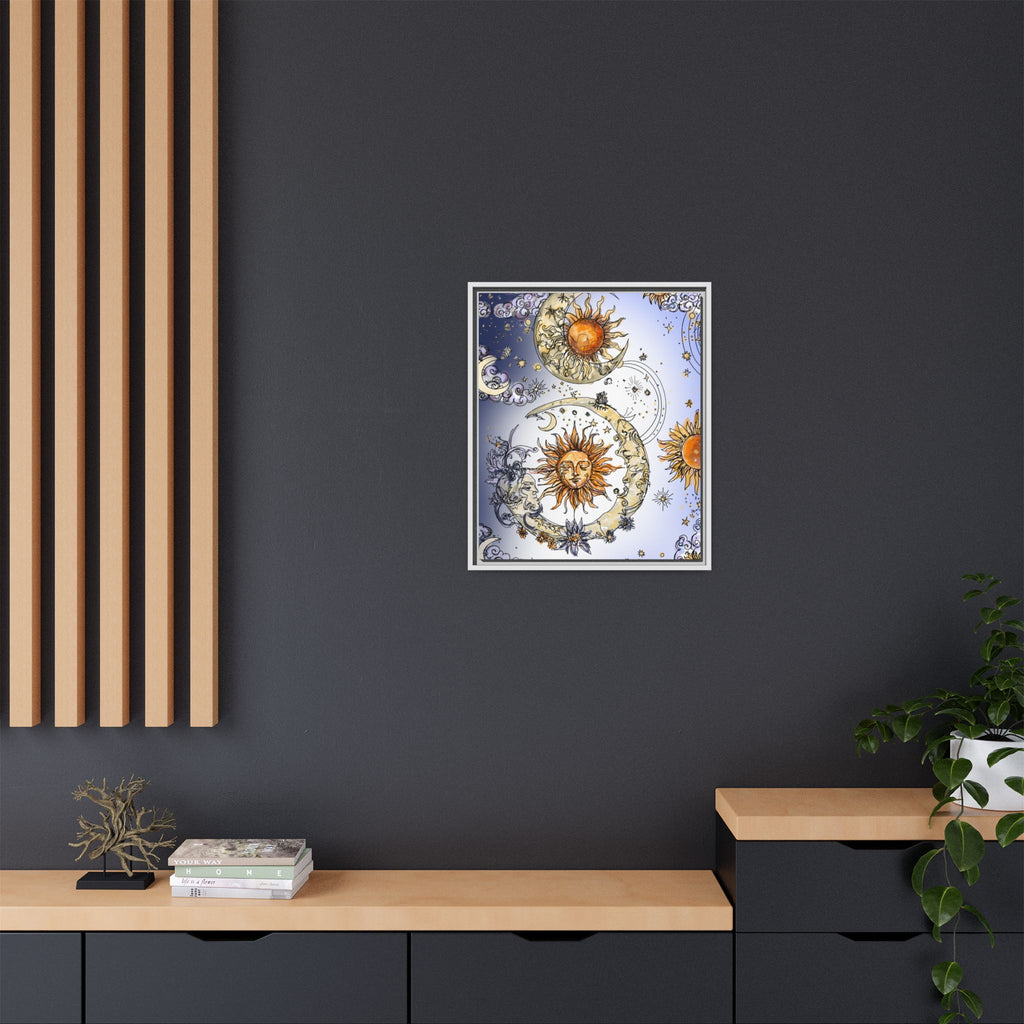 Celestial Matte Canvas, Framed (Multi-color)