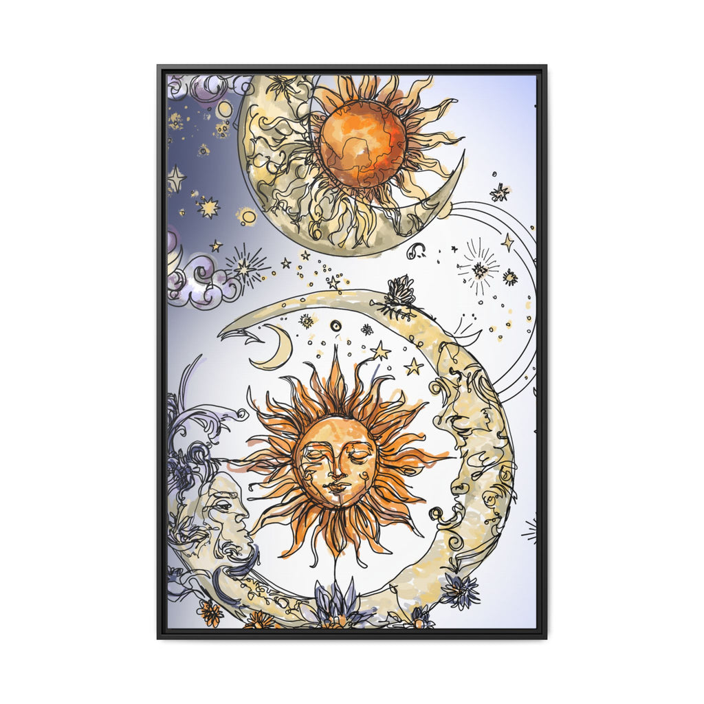 Celestial Matte Canvas, Framed (Multi-color)