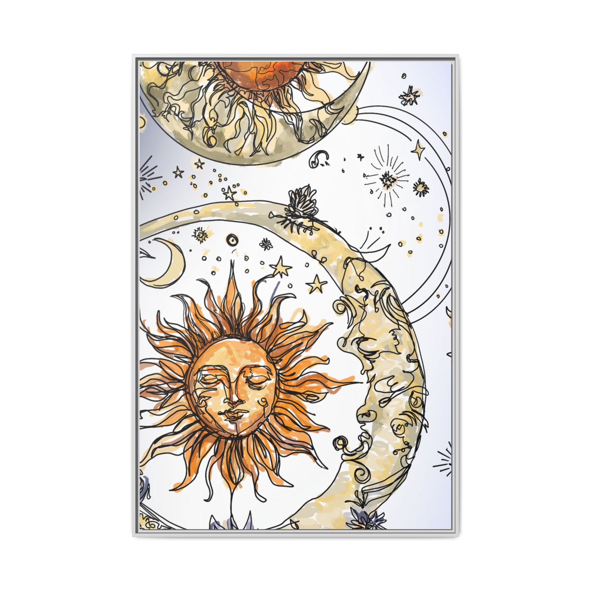 Celestial Matte Canvas, Framed (Multi-color)