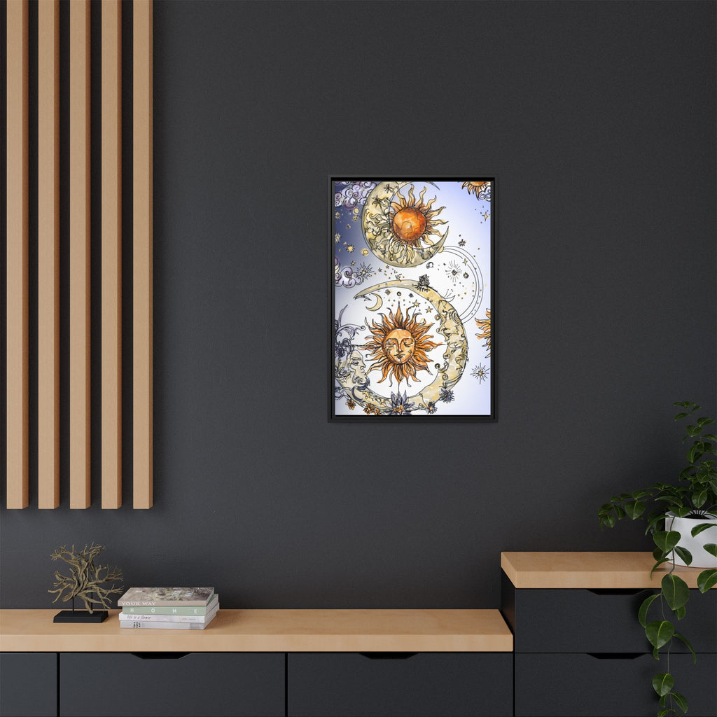 Celestial Matte Canvas, Framed (Multi-color)