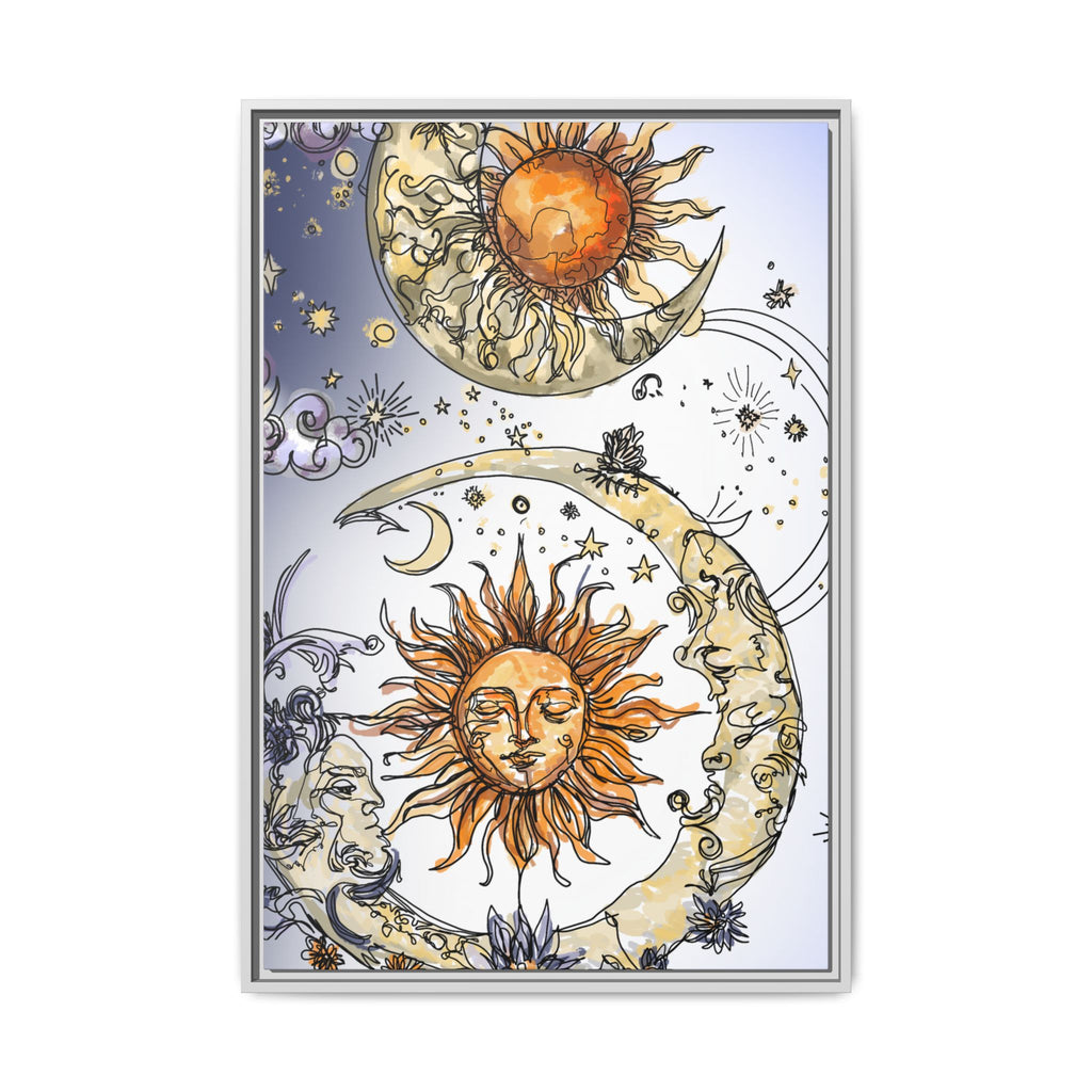 Celestial Matte Canvas, Framed (Multi-color)