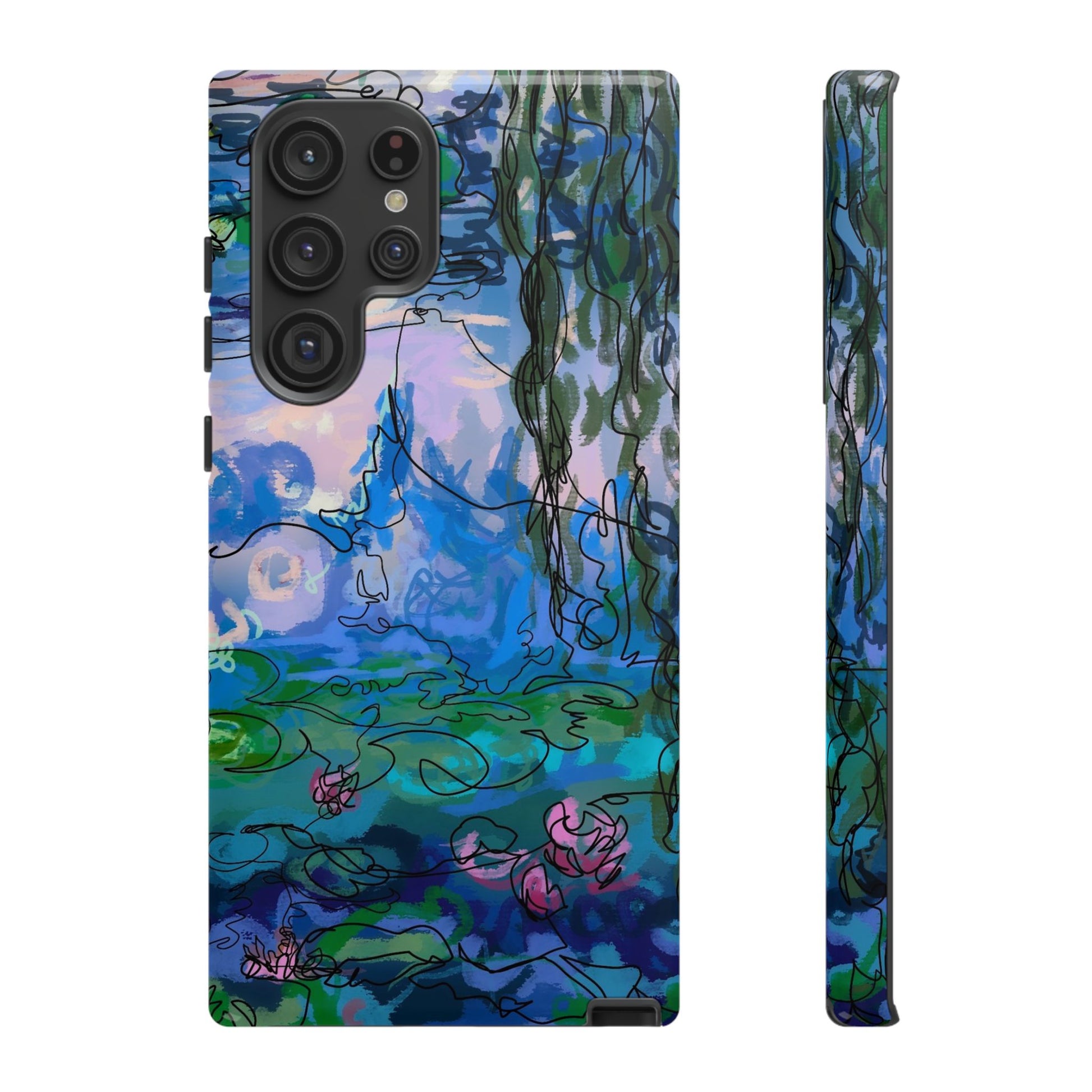 (Non-iphones) Tough Cases - Waterlilies