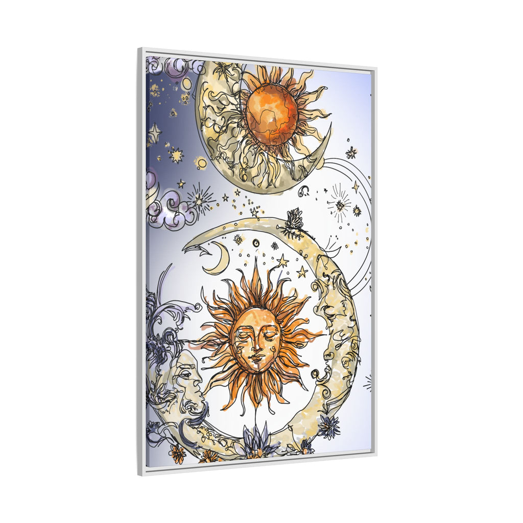 Celestial Matte Canvas, Framed (Multi-color)