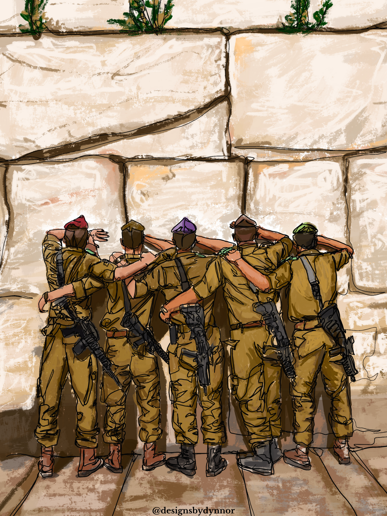 Midnat Yisrael Artwork (with blessing, Aluminum Plate or Wall Mount Options)