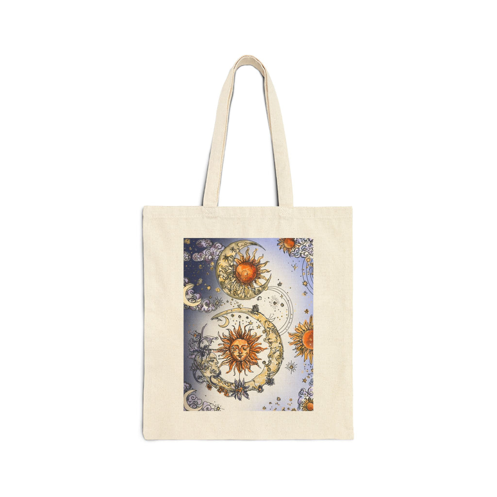 Cotton Canvas Tote Bag - Celestial