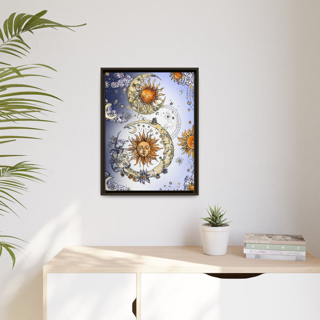 Celestial Matte Canvas, Framed (Multi-color)