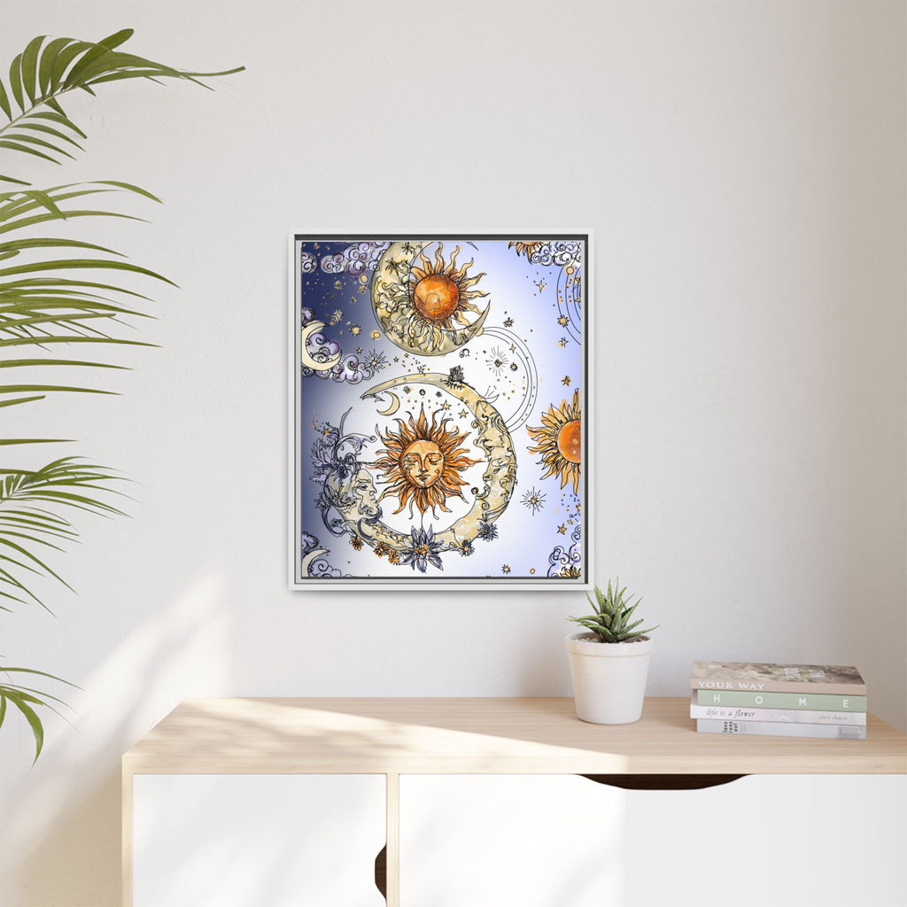 Celestial Matte Canvas, Framed (Multi-color)