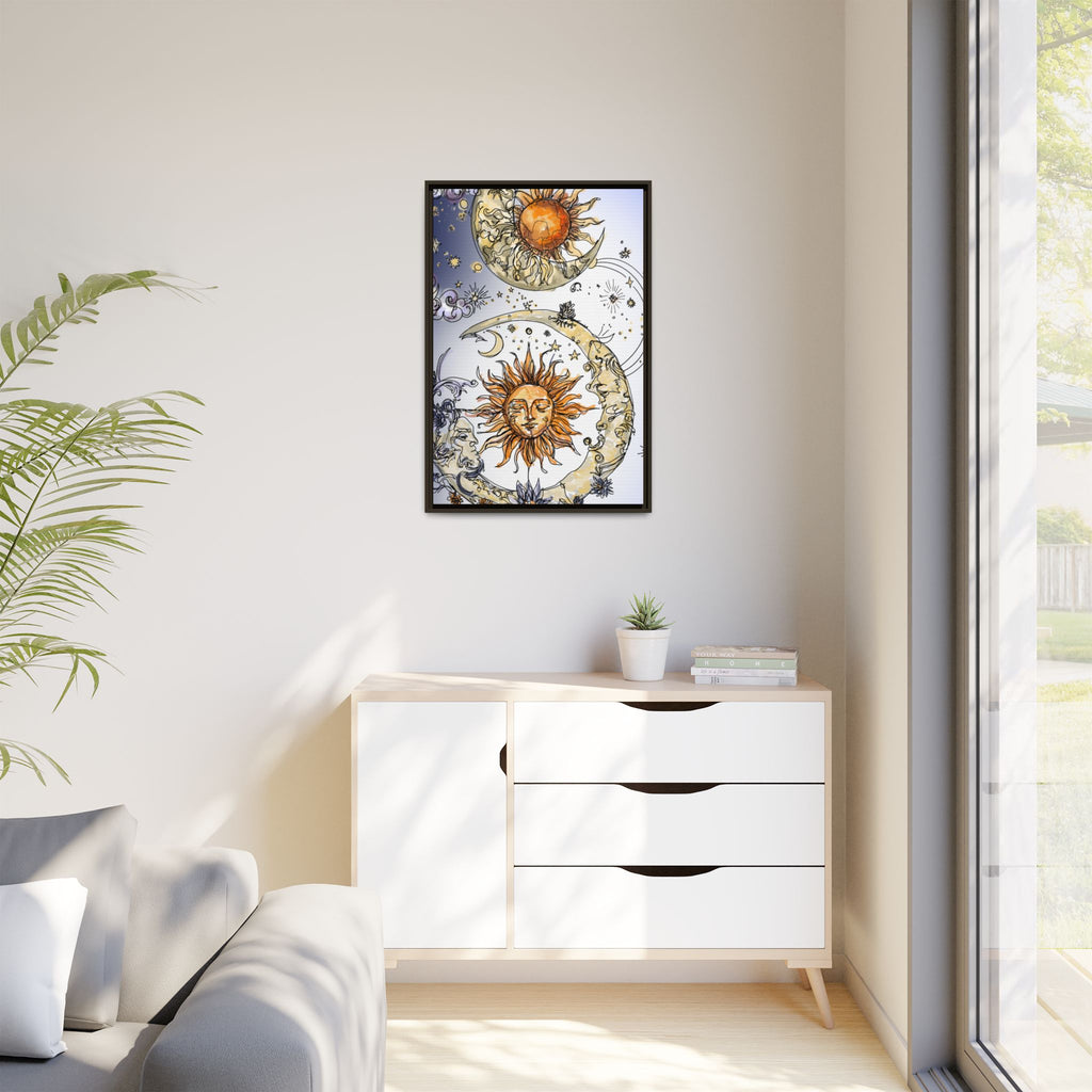 Celestial Matte Canvas, Framed (Multi-color)