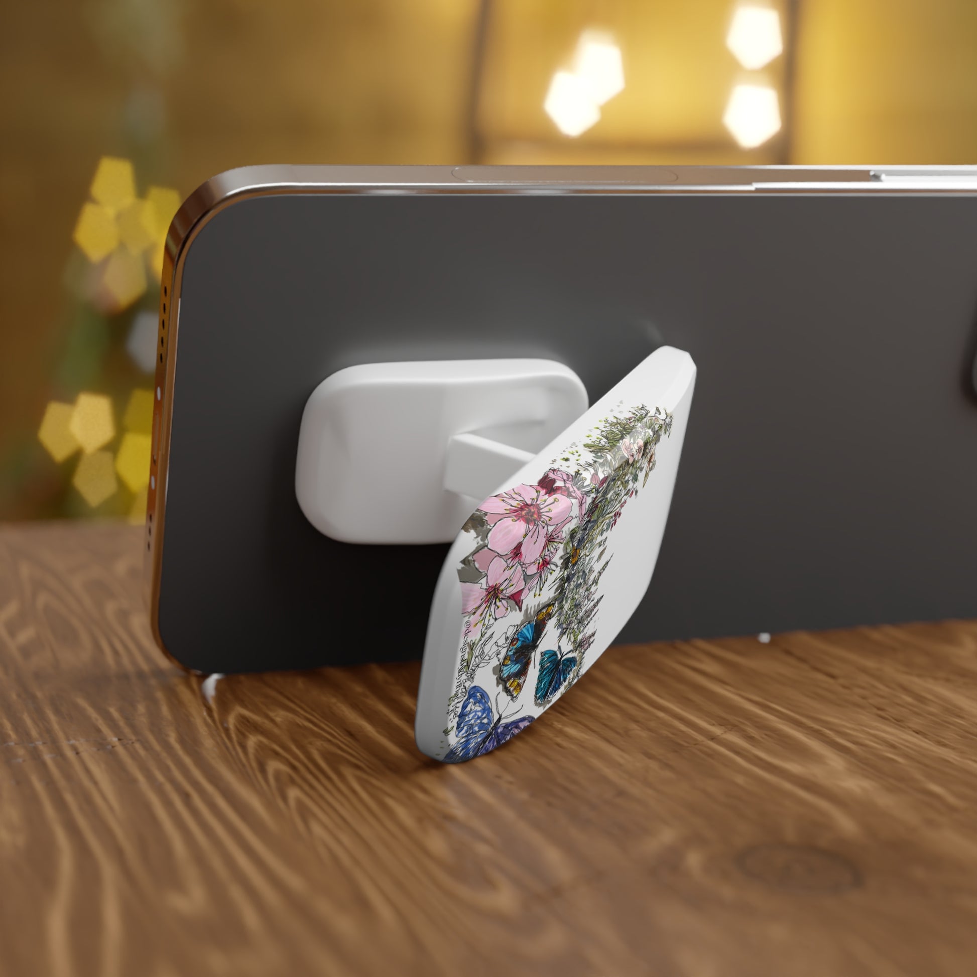 Phone Click-On Grip - Garden