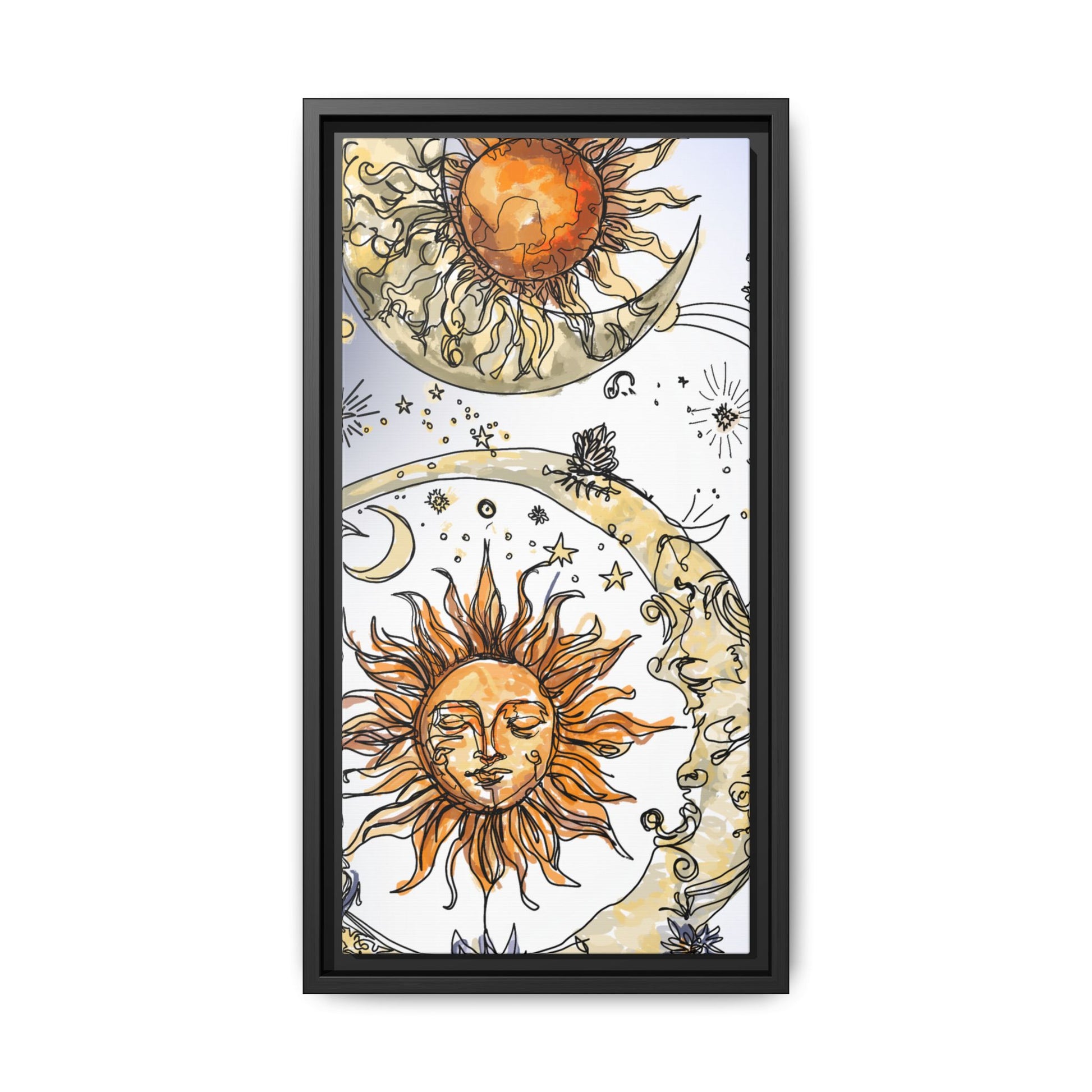 Celestial Matte Canvas, Framed (Multi-color)