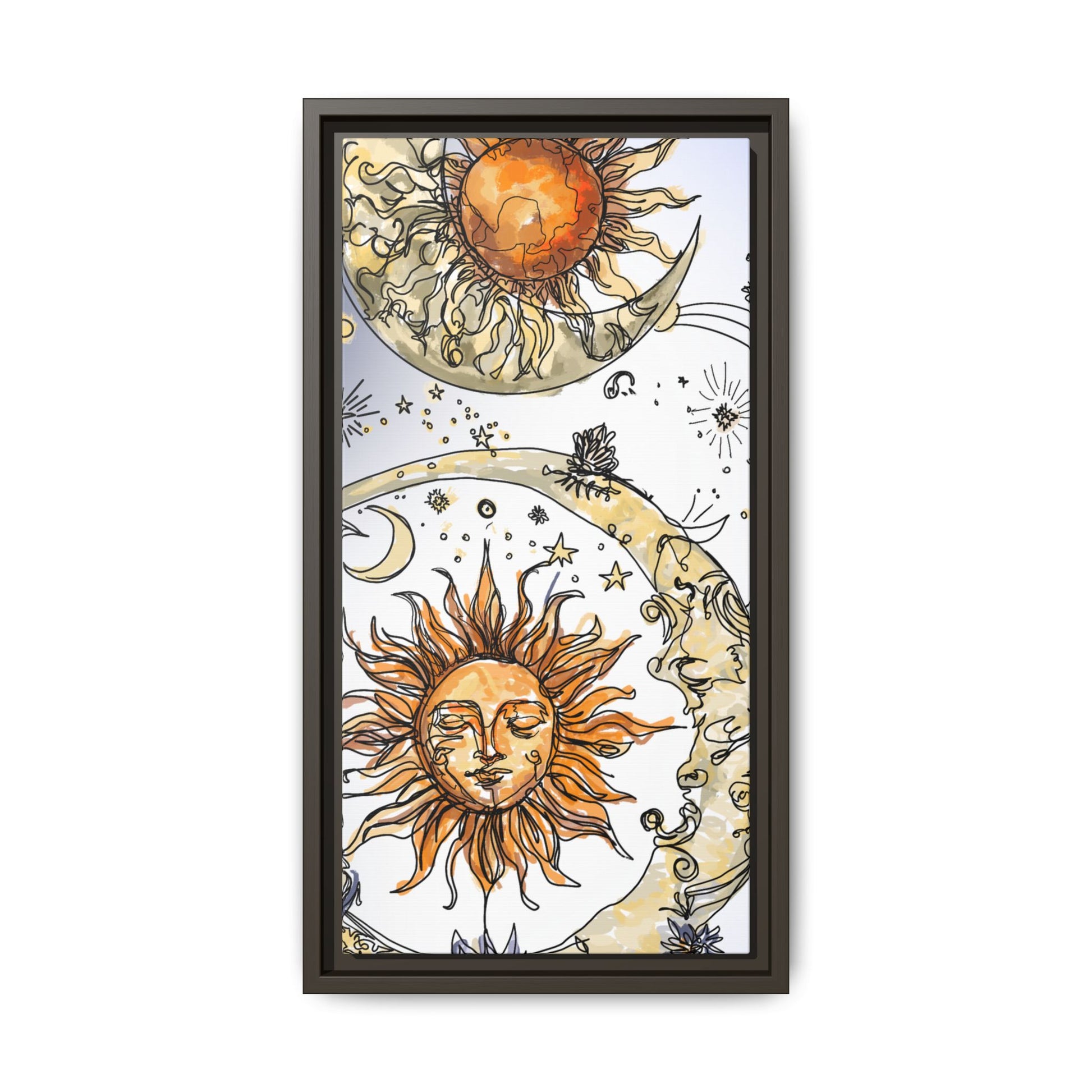 Celestial Matte Canvas, Framed (Multi-color)
