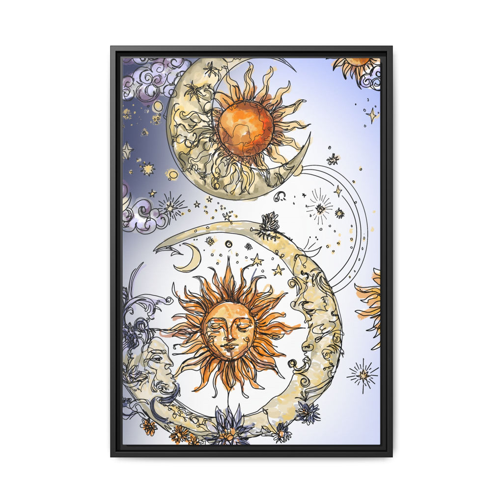 Celestial Matte Canvas, Framed (Multi-color)