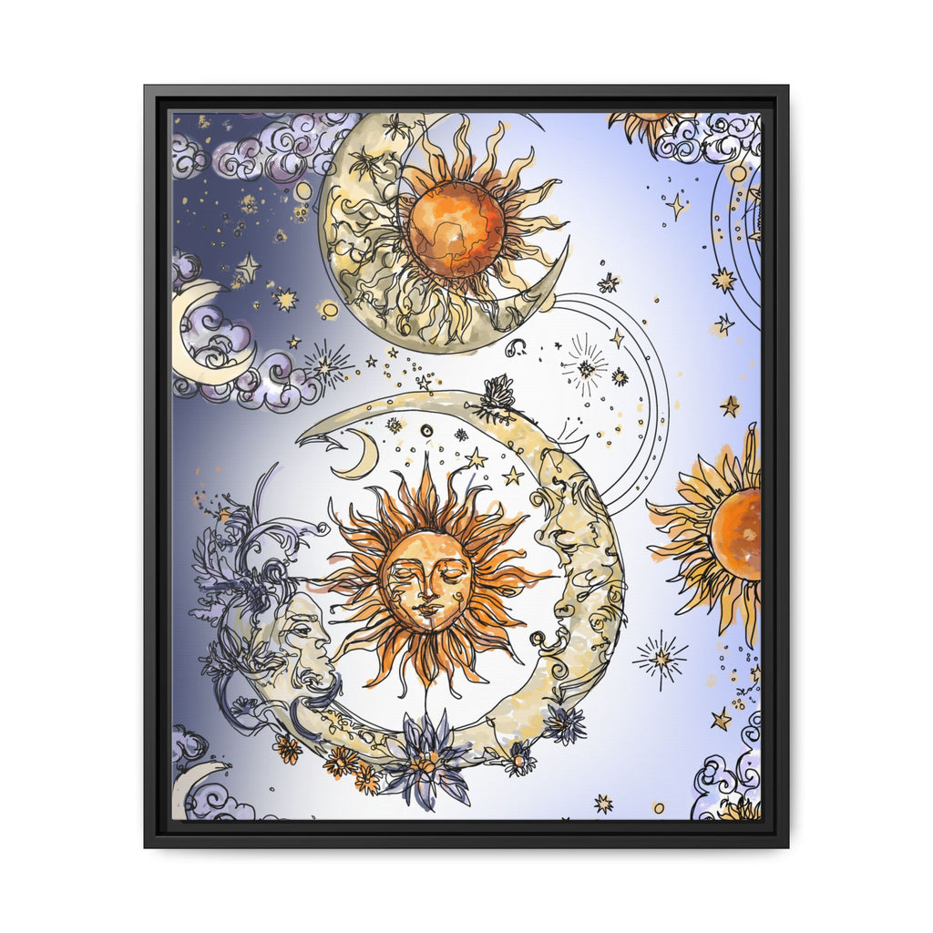 Celestial Matte Canvas, Framed (Multi-color)