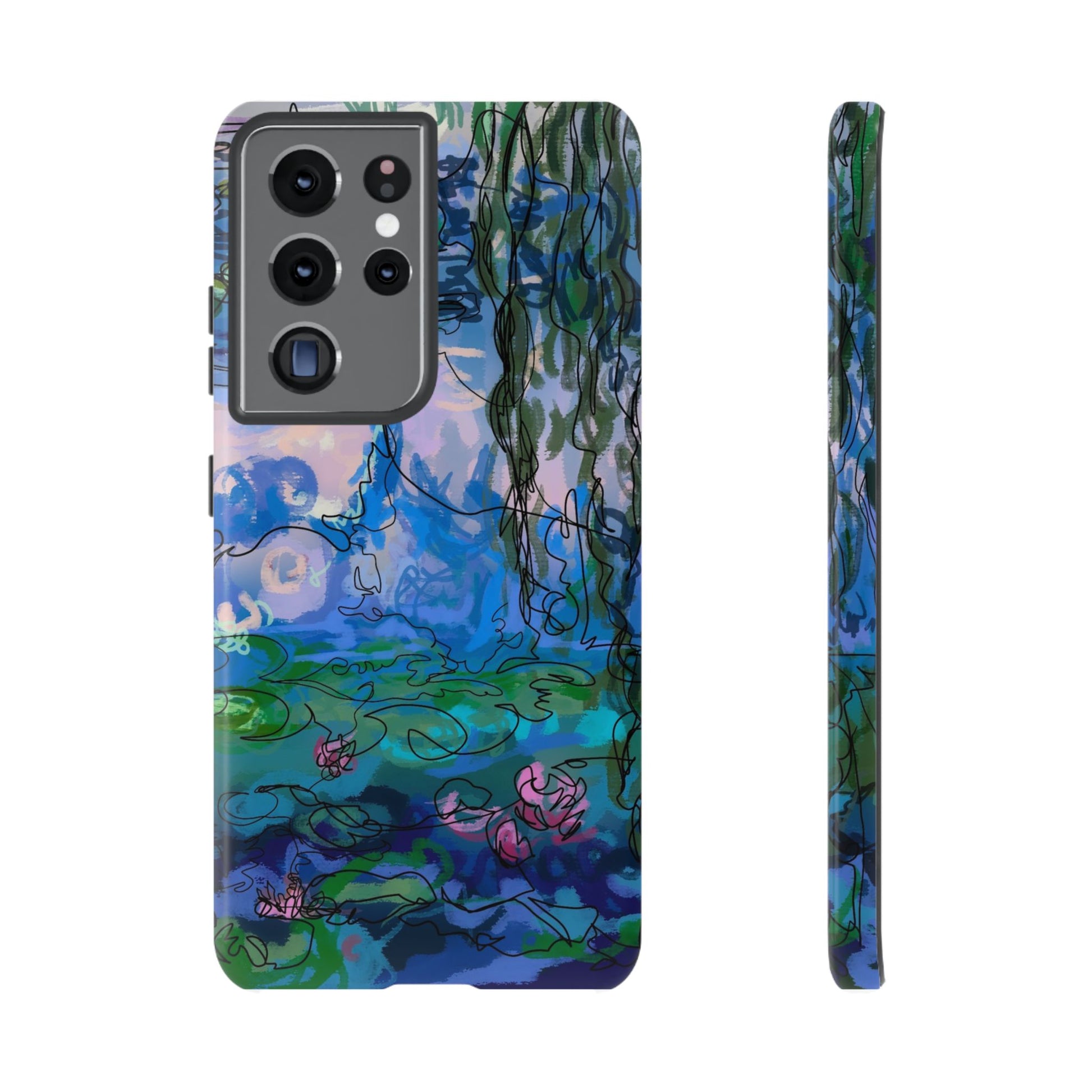 (Non-iphones) Tough Cases - Waterlilies