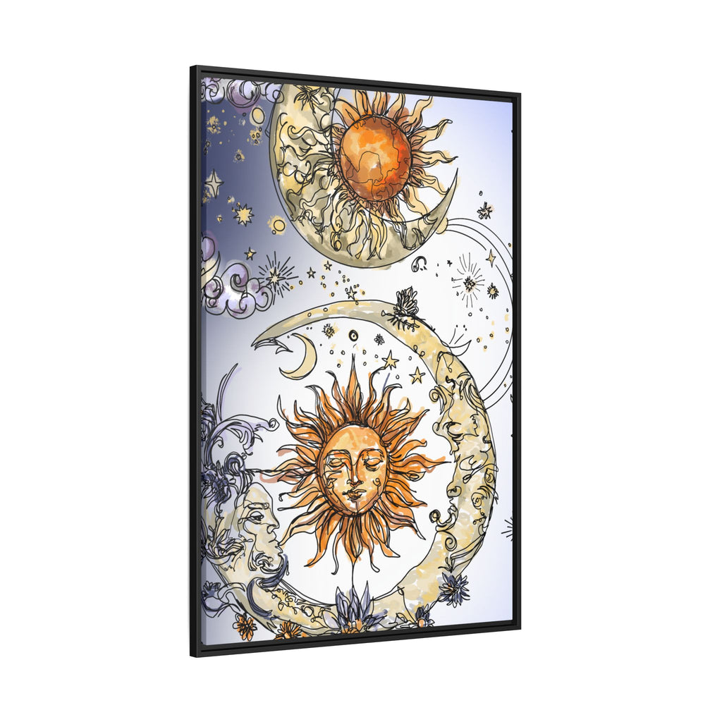 Celestial Matte Canvas, Framed (Multi-color)