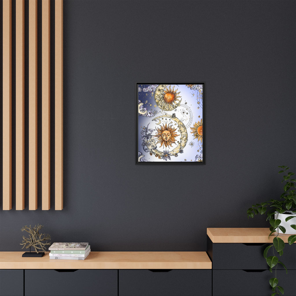 Celestial Matte Canvas, Framed (Multi-color)